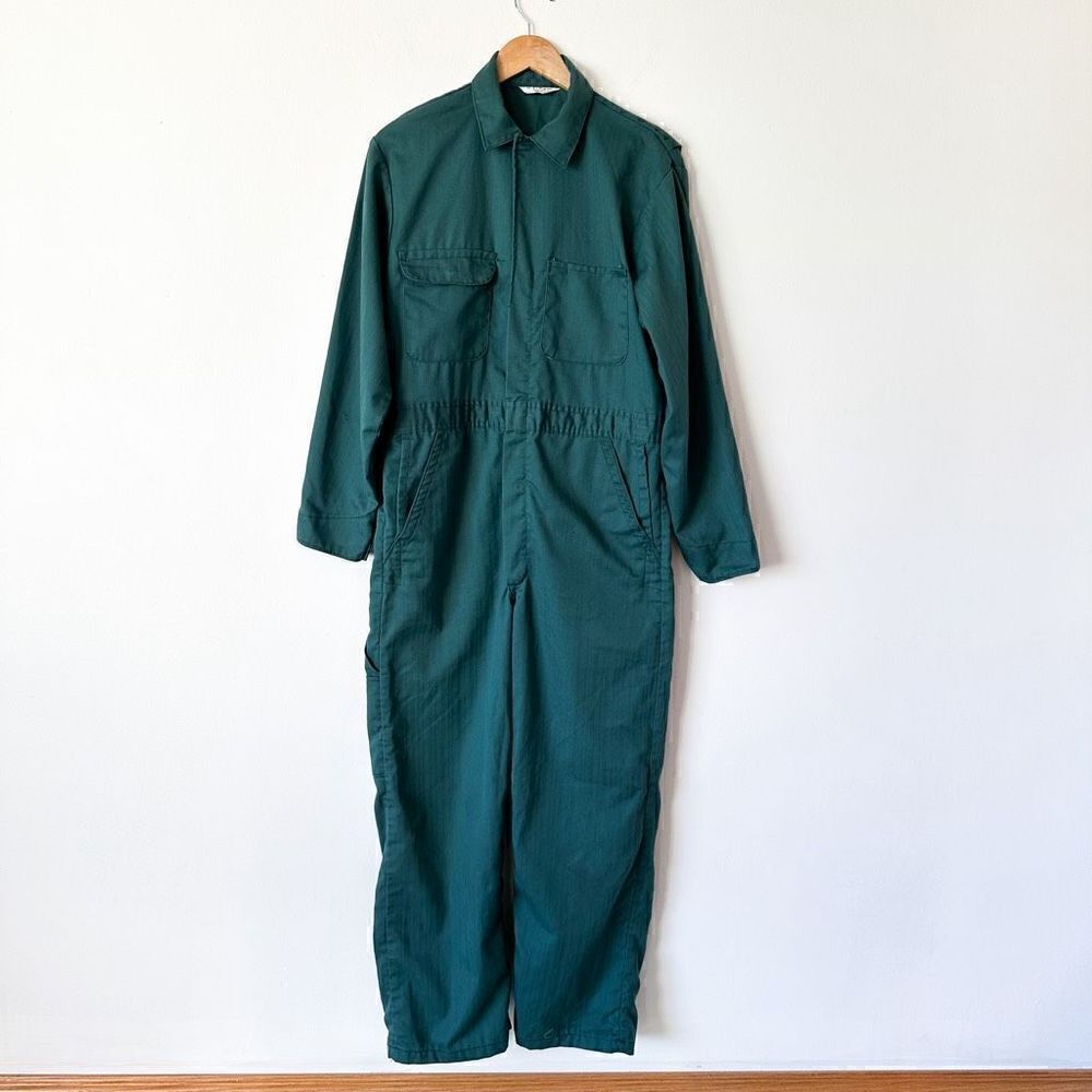 Big Mac JCPenney Vintage RARE Color Men’s Teal Green Mechanic Work Coveralls Jum